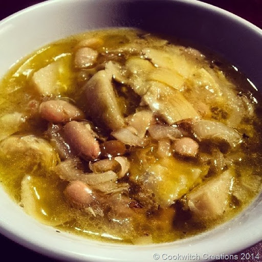 White bean and artichoke soup